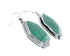 Navajo Authentic Sterling Silver Turquoise Hook Dangle Earrings JX126438